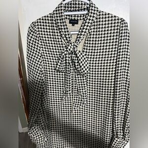 Who What Wear houndstooth bow tie Dress  Size M
